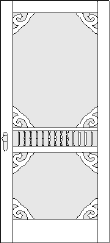 108 Trillium Style Screen Storm Door