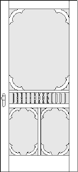 113 Bed & Breakfast Style Screen Storm Door