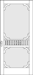 206 Fairport Style Screen Storm Door