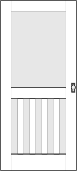 303 Hatteras Style Screen Storm Door