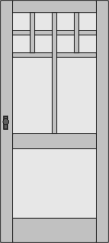 313 Craftsman Style Screen Storm Door