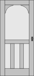 315 Lancaster Style Screen Storm Door